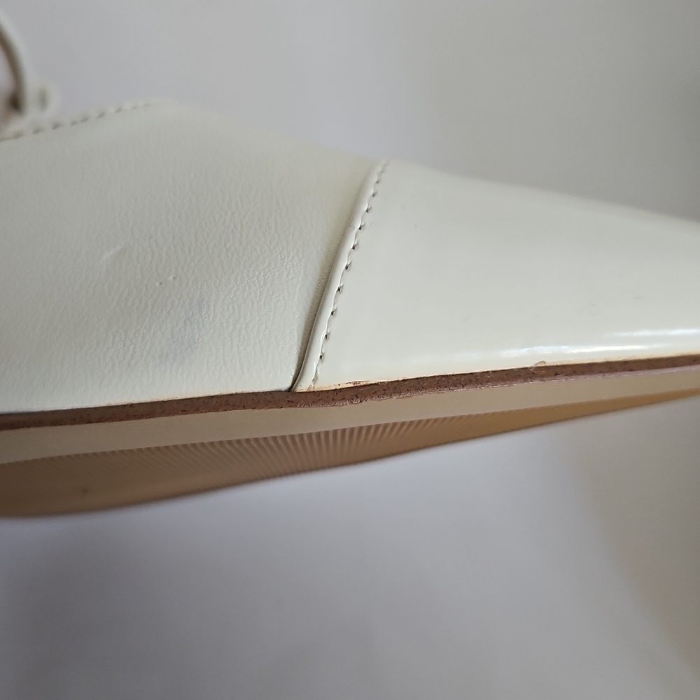 NEW Nine West Renice T Strap Slingback White Pump Size 9.5 - Picture 9 of 10